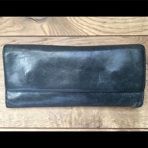 Hobo Trifold Wallet in Navy Blue w/ Changepurse